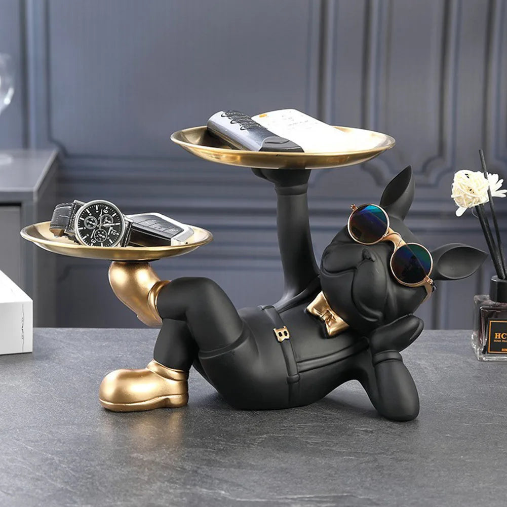 Chic Dog Figurine - Playful & Stylish Decor