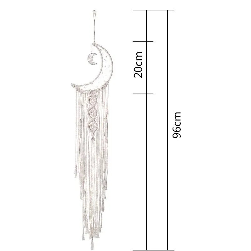 Lunar Macramé Dreamcatcher – Mystical Atmosphere and Handmade