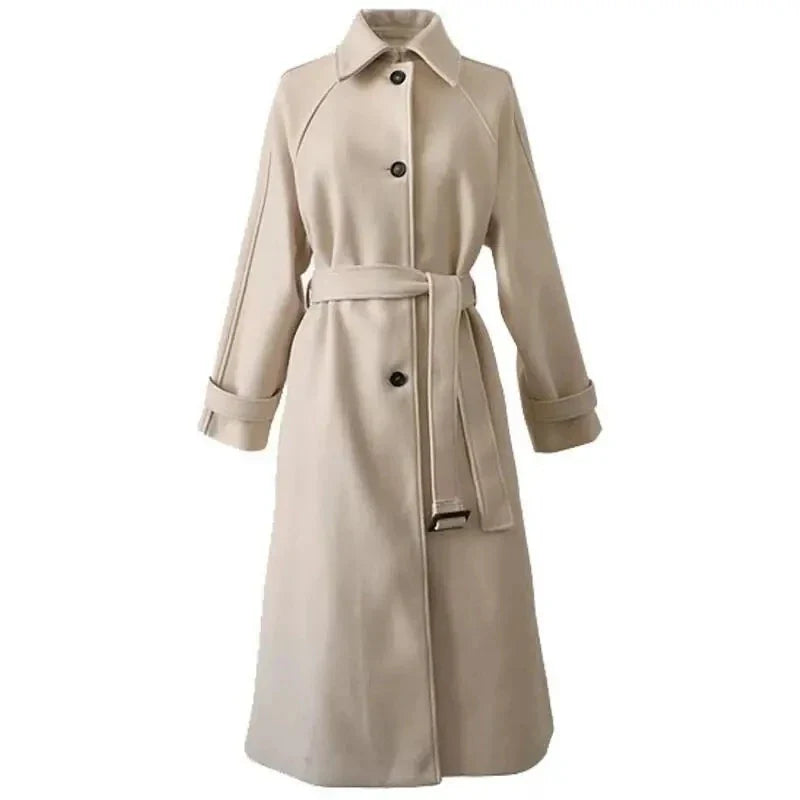 Elegantherm Wool Coat | Timeless Korean Fashion for Ultimate Winter Warmth