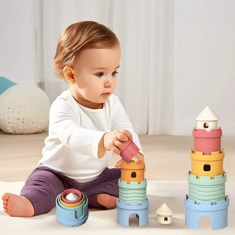 Colourful Creation Stacking Tower – For Endless Building Fun