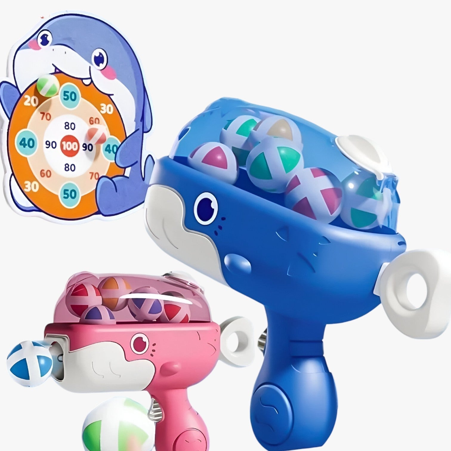 Sticky Ball Set Whale – Safe Shooting Fun for Kids Indoors & Outdoors