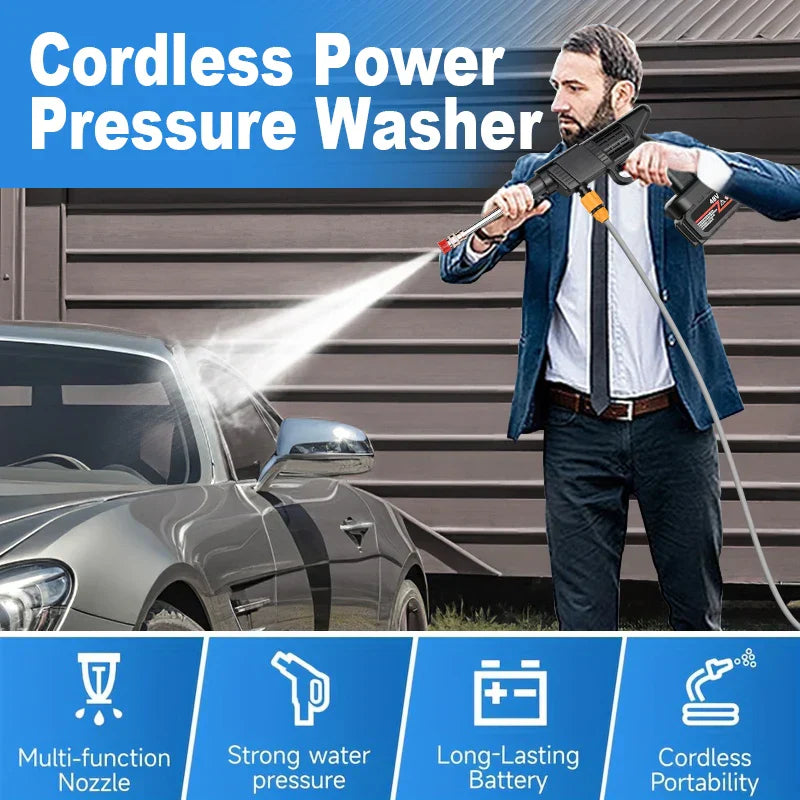 PowerWash Wireless Car Cleaning Gun – Powerful and Handy