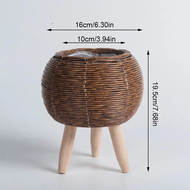 AristoBloom Raised Plant Pot | Premium Minimalist Scandinavian Planter for Compact Spaces