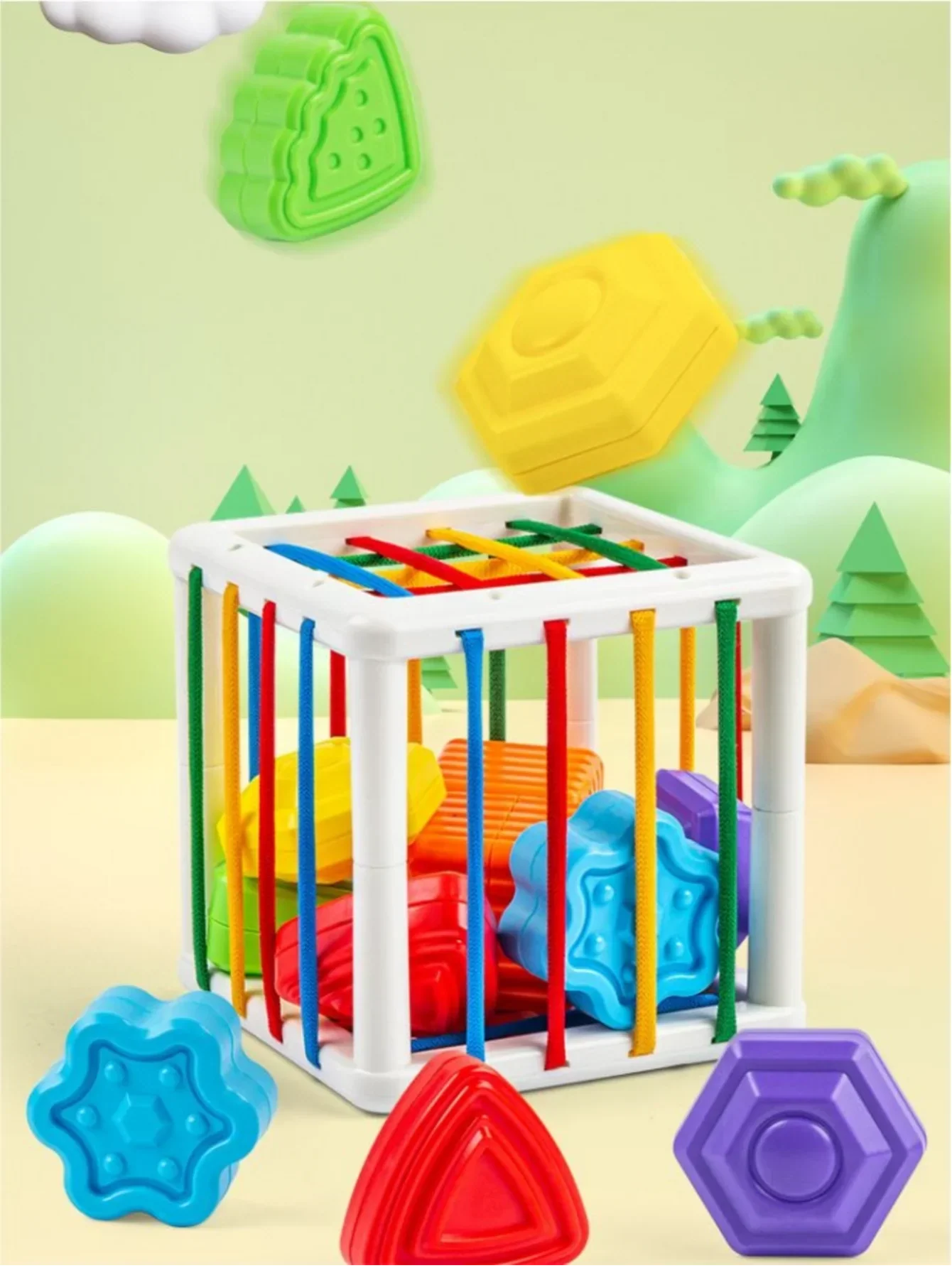 Sensory Shape Cube Play Set – Development of Motor Skills for Babies