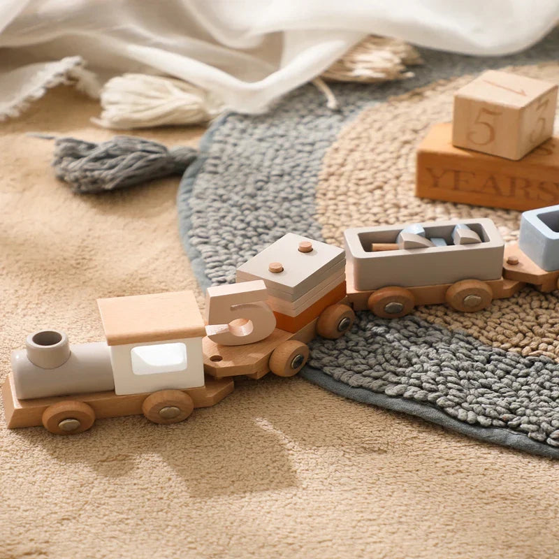 Creative Wooden Train – For Educational Play Fun