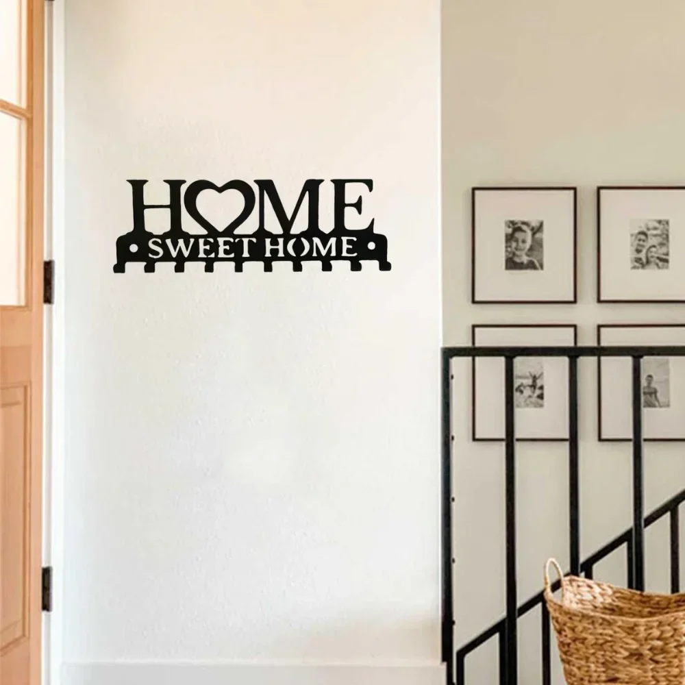 Elegant Wall-Mounted Key Holder - Stylish Solution for Keys and Accessories