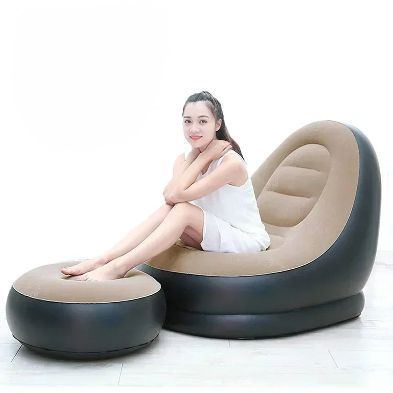 Inflatable Lazy Couch – Comfortable Foldable Sofa for Indoor and Outdoor Use