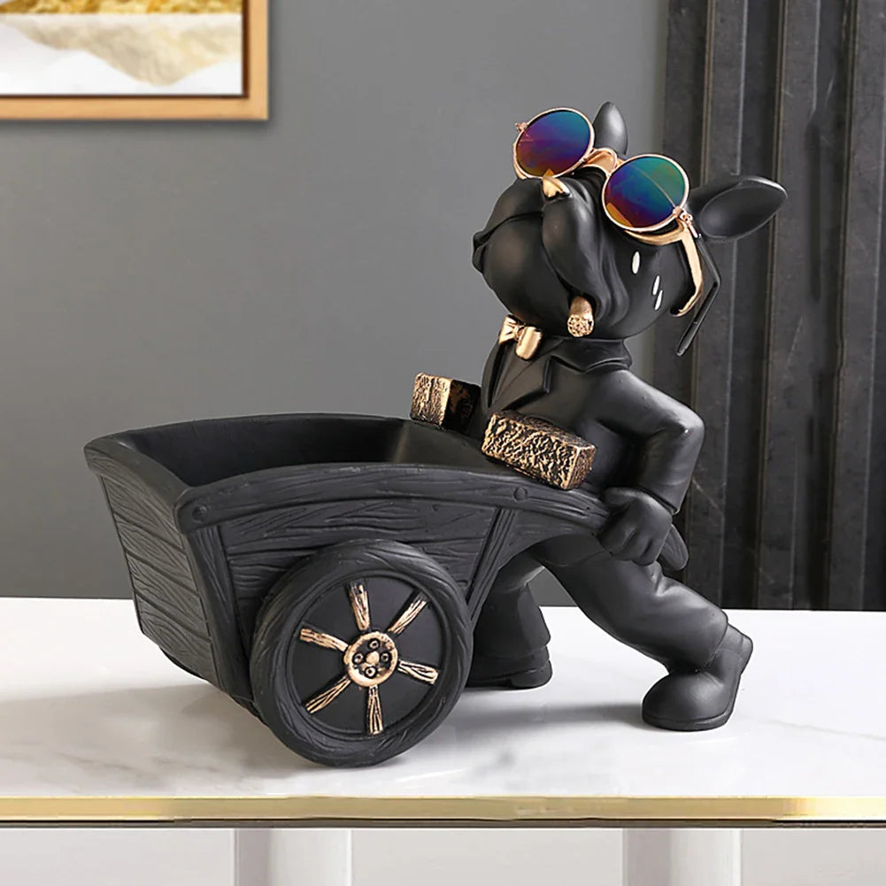Chic Dog Figurine - Playful & Stylish Decor
