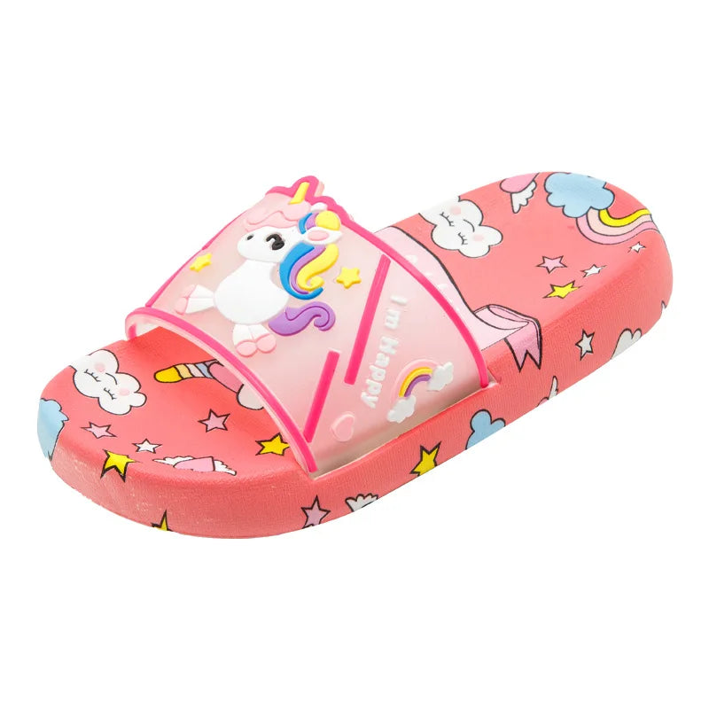 Cute Unicorn Slippers for Children – Ideal for Indoor and Bathroom Use