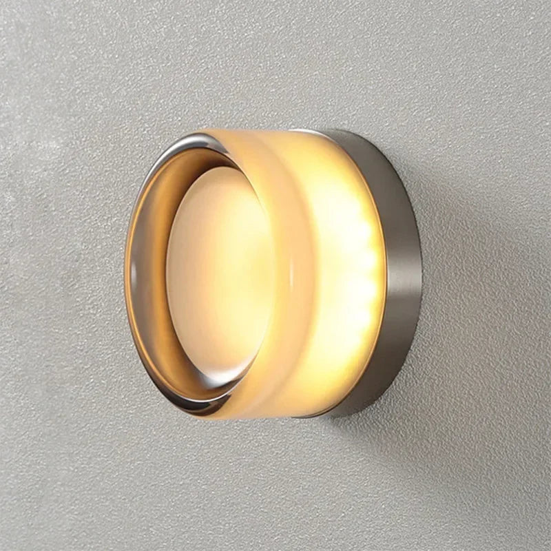 LustreLume Designer wall light | Modern circular lighting for bedrooms and hallways
