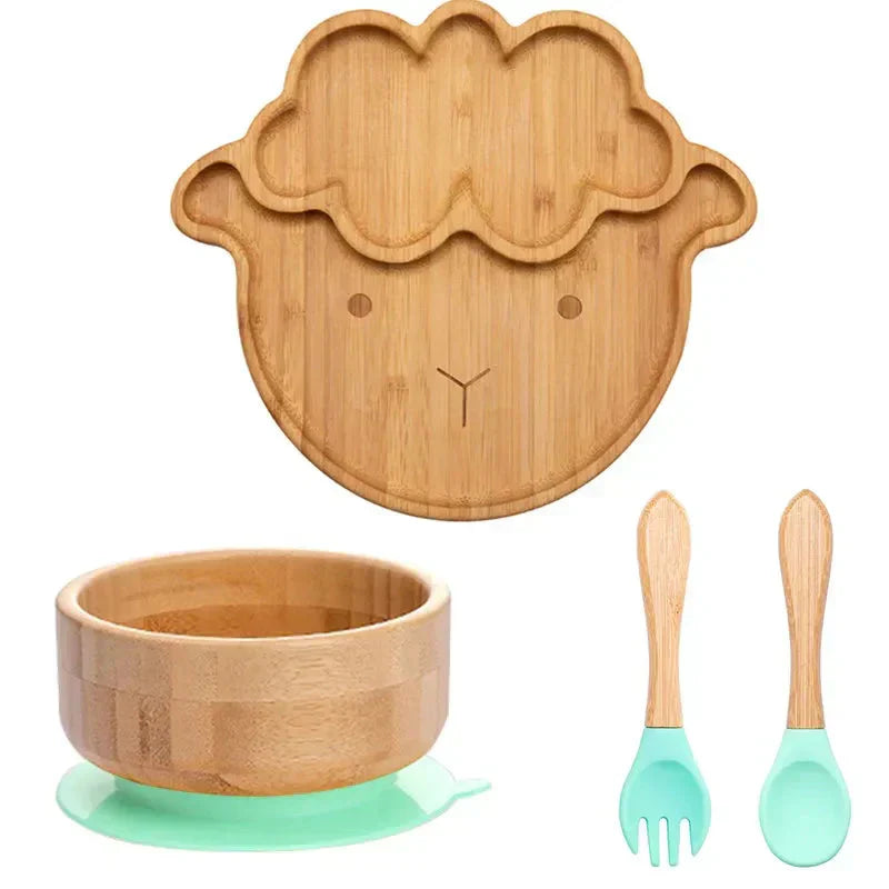 Kids' Dinner Set with Suction Cup – EcoFeast