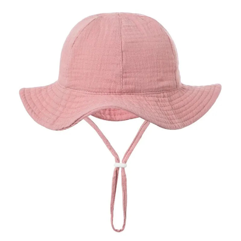 Soft Baby Sun Hat with Wide Brim - Breathable and Comfortable for Summer
