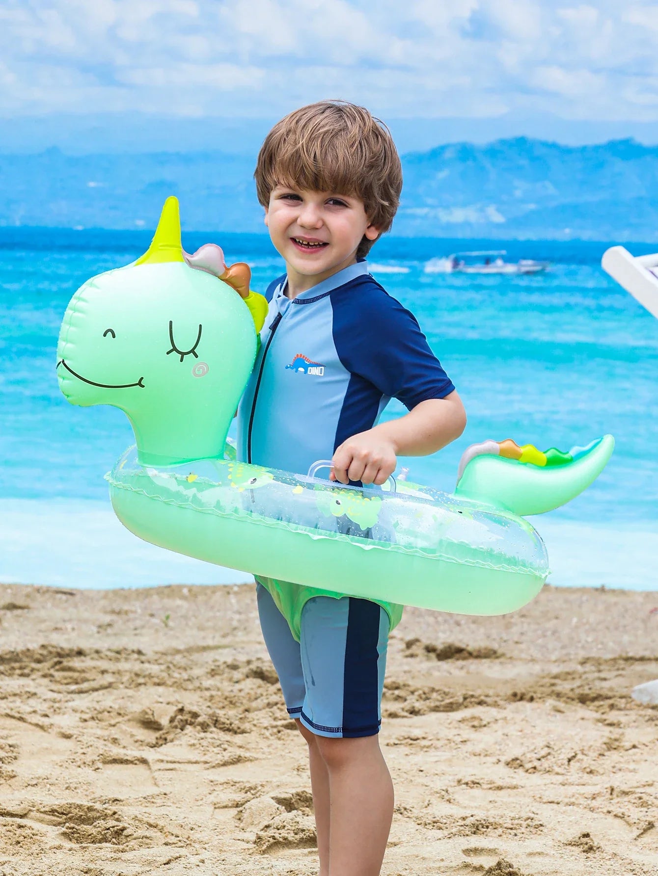 Inflatable Swim Ring for Children – Dino Swim Ring for Summer Fun and Pool Activities
