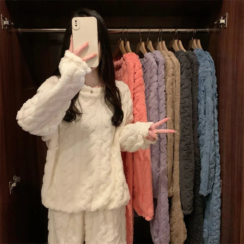 CozyHaven UltraSoft Fleece Pajamas | Premium Winter Sleepwear for Maximum Comfort