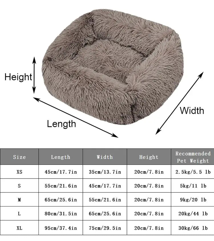 FurHaven Deluxe Dog Lounger | Long plush, washable pet bed for dogs and cats