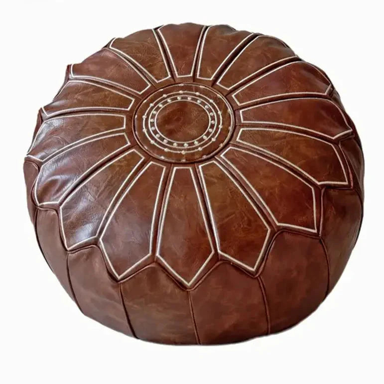 Luxury Leather Pouffe – Comfort and Design