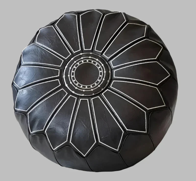 Luxury Leather Pouffe – Comfort and Design