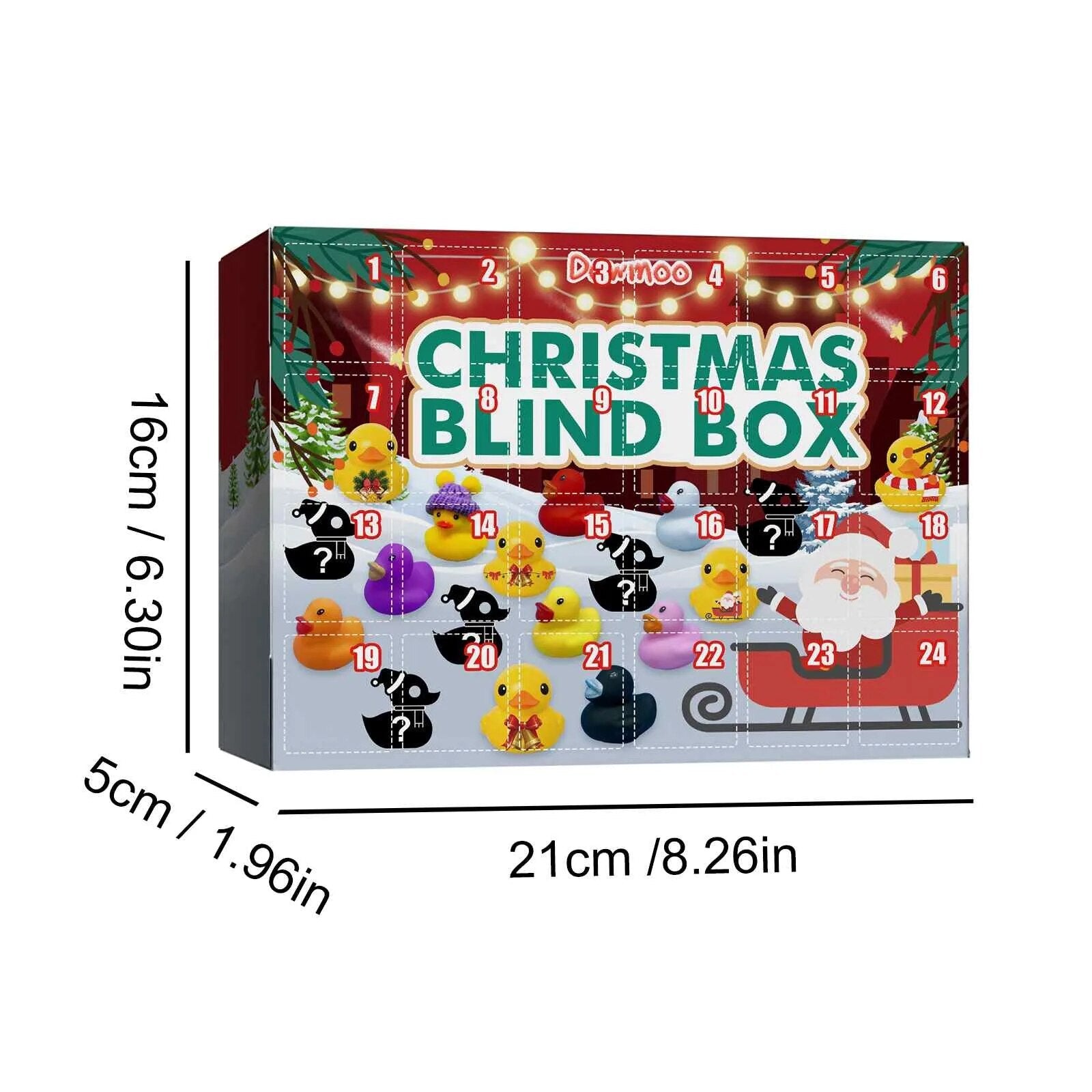 JoySpritz Christmas Duck Calendar | Festive Rubber Ducks with Unique Holiday Designs