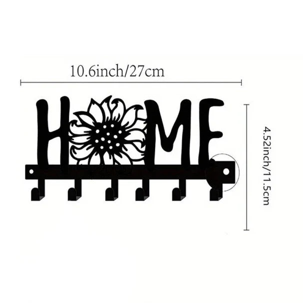 Elegant Wall-Mounted Key Holder - Stylish Solution for Keys and Accessories