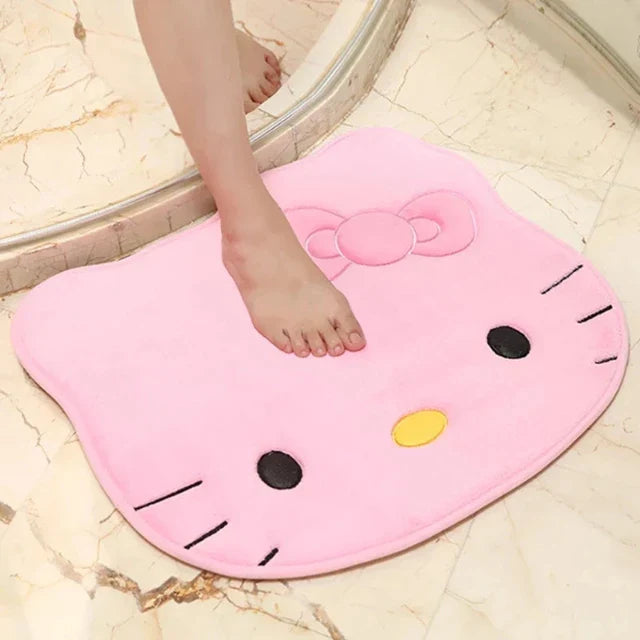 SoftKit Hello Kitty Floor Mat | Luxurious Anti-Slip Rug for Home and Car