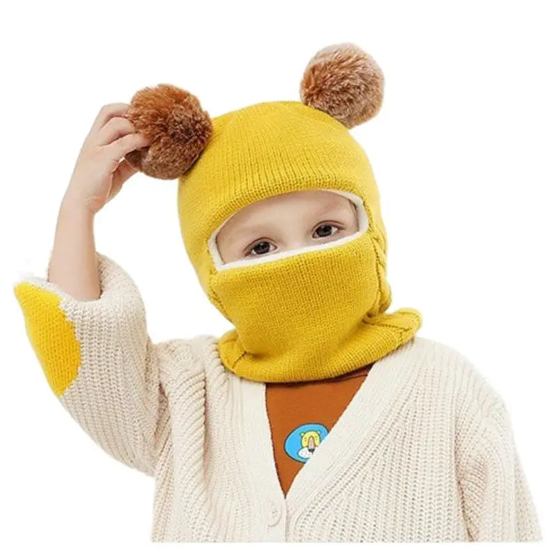 Teddy Knitted Children's Hat – Warm Protection with Playful Ears