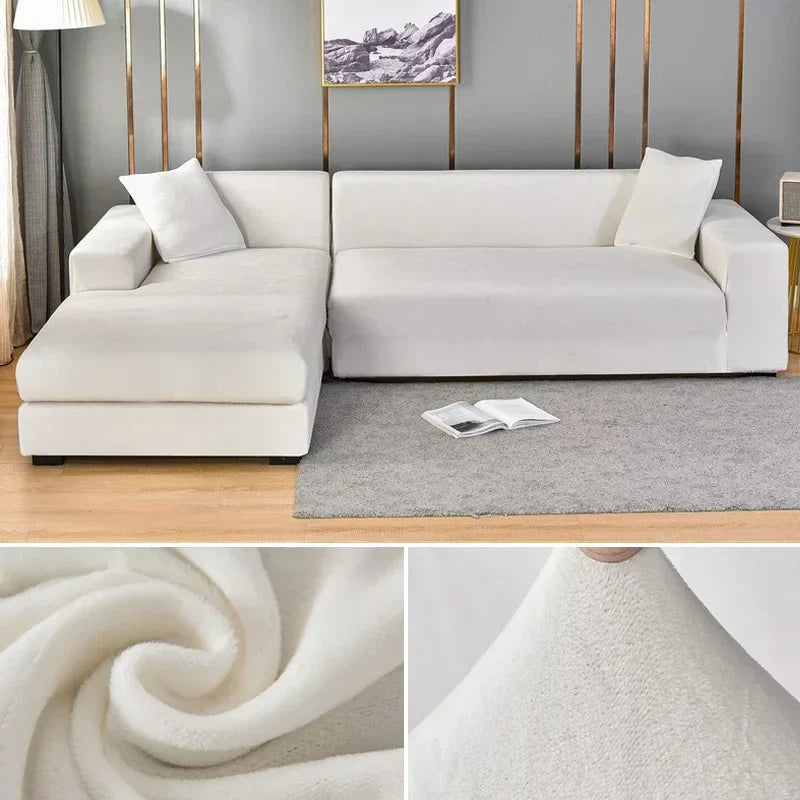 Stretch Velvet Sofa Cover with Luxurious Finish – Sofina