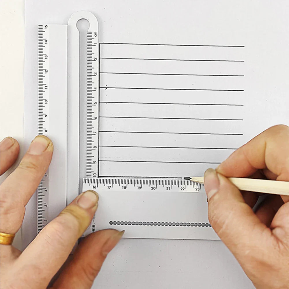 Multifunctional Geometric Template | Drawing Set | Measuring Instrument for School and Architecture