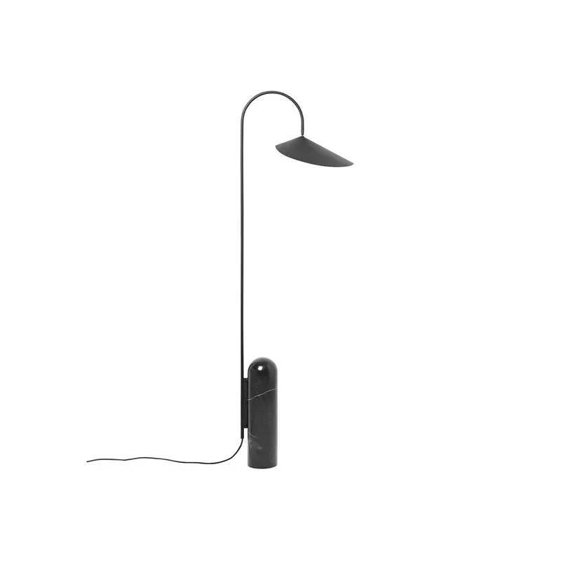 Nordic Arum | Floor Lamp Scandinavian Design | Marble Base | Dimmable LED | Stylish Minimalist Lighting | Easy Assembly
