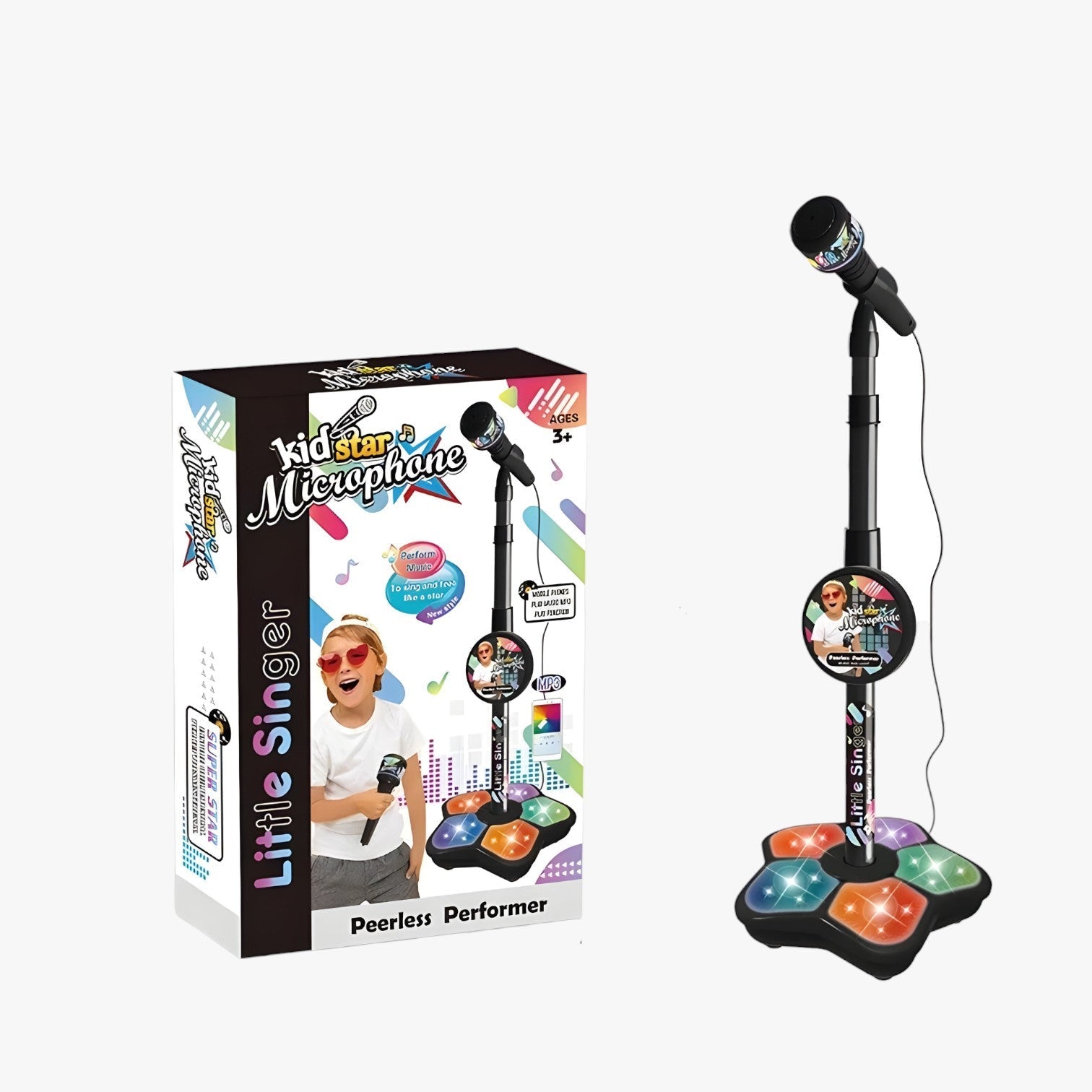 Children's Microphone with Height-Adjustable Stand – SoundFun Stage