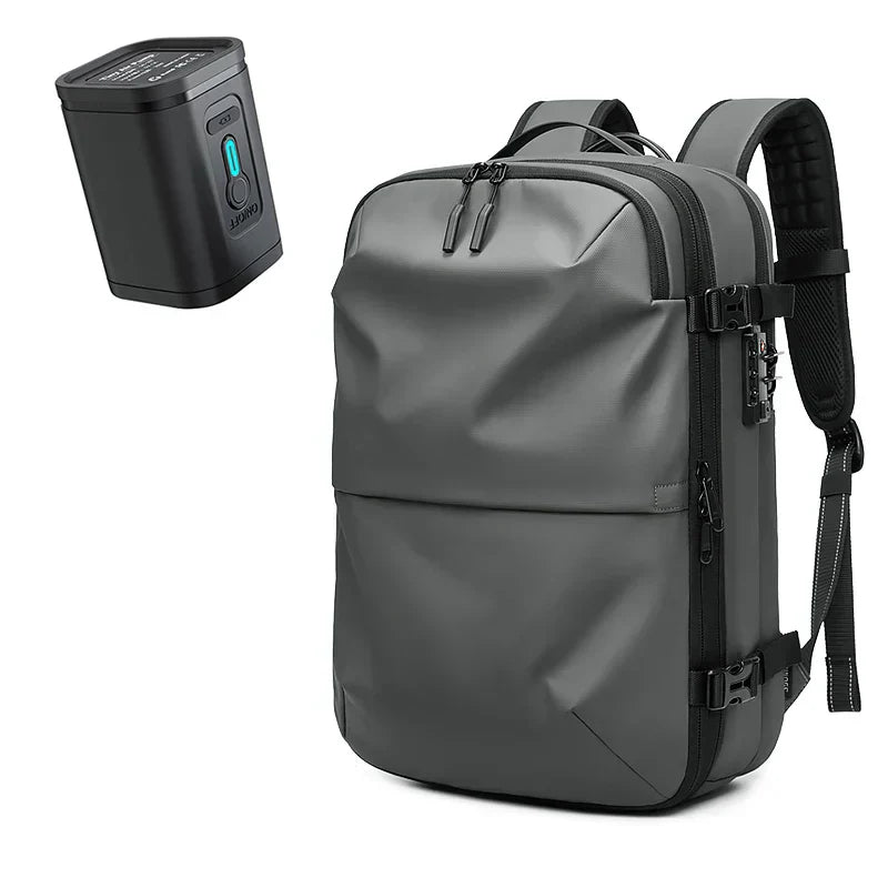 ElitePack Air Compression Backpack | 60L waterproof business and travel backpack with vacuum compression technology