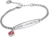 Medical Alert BraNobleCarecelet | Handcrafted Safety Band with Custom Engraving for Diabetes