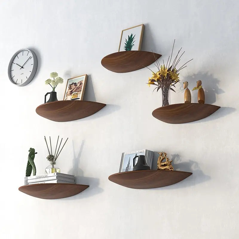 WoodVogue Semicircle Hanging Shelf | Premium wooden shelf for projector display & storage