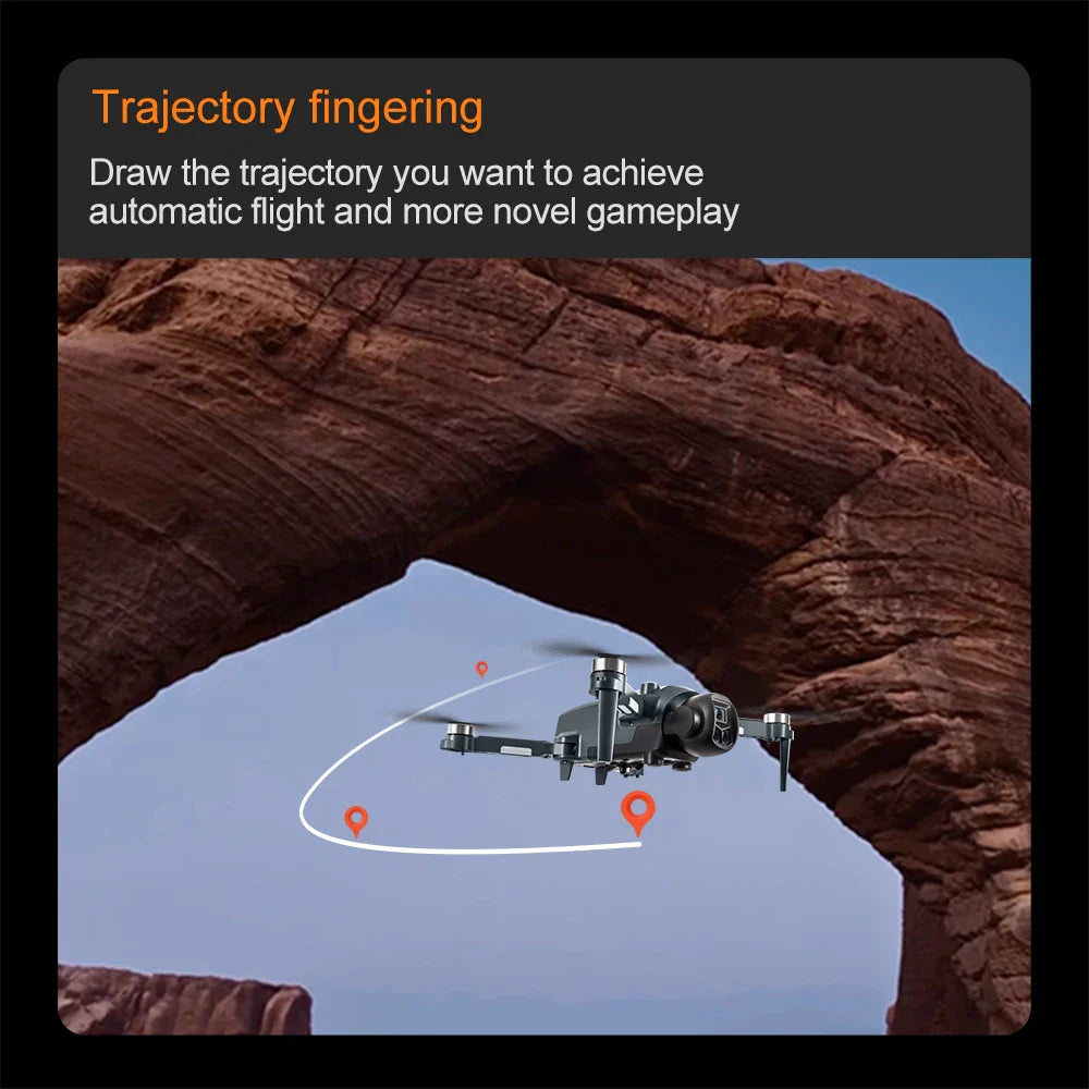 AeroPro Drone 4K UHD Dual Camera 5G WIFI Foldable Quadcopter | Drone | Professional Drone with Brushless Motor, FPV & Aerial Photography