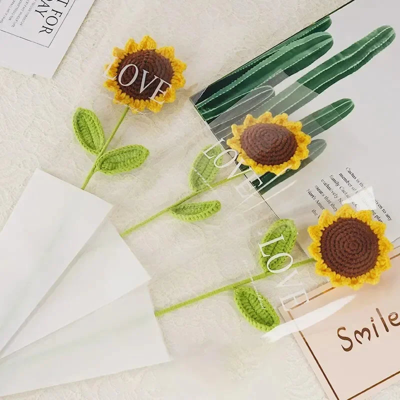 Hand-Crocheted Sunflower Bouquet – A Creative Mother's Day Gift