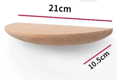 WoodVogue Semicircle Hanging Shelf | Premium wooden shelf for projector display & storage