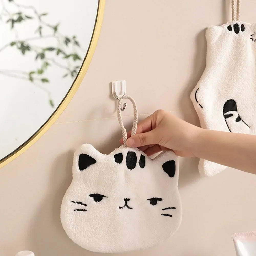 Hanging Towel Fleece Towel Hanging Washcloth