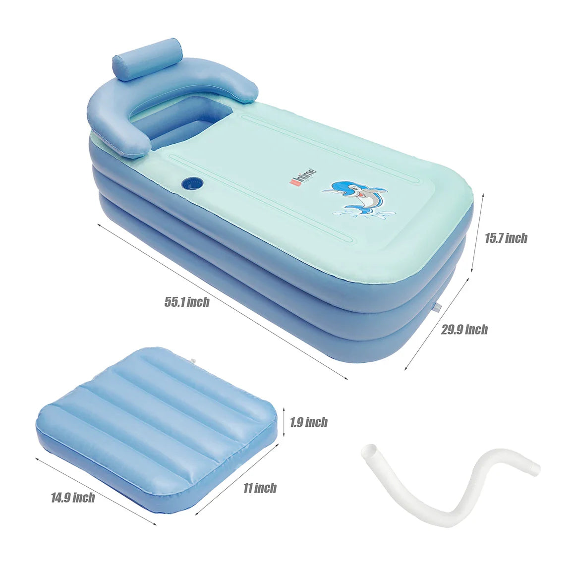 Inflatable Baby Bath with Cushion Support – Comfortable and Safe Pool for Babies