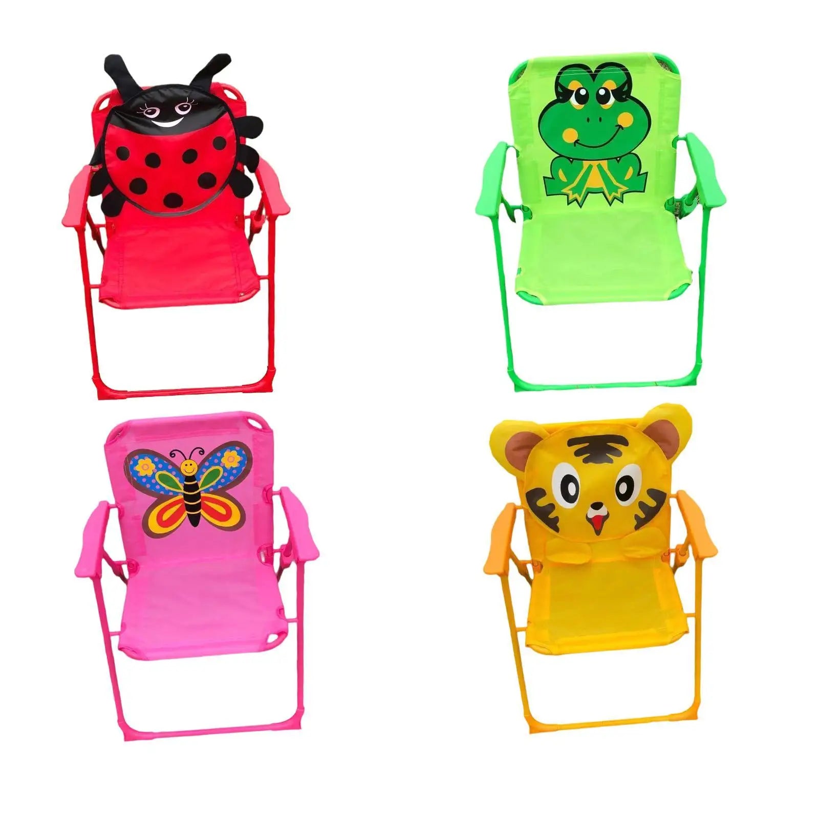 Foldable Children's Chair with Animal Print - Lightweight and Ideal for Outdoor Activities