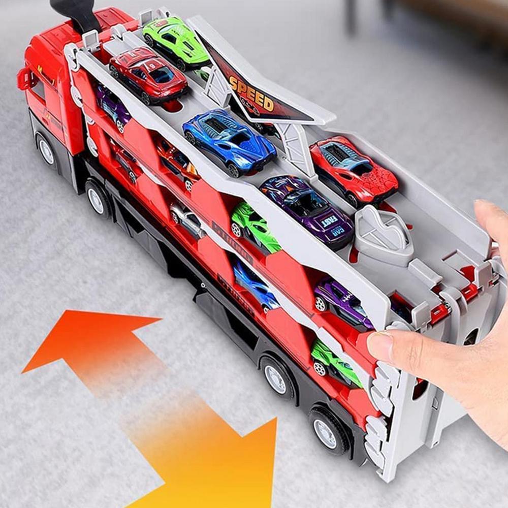 Toy Lorry with Trailer and Cars - MegaTransporter