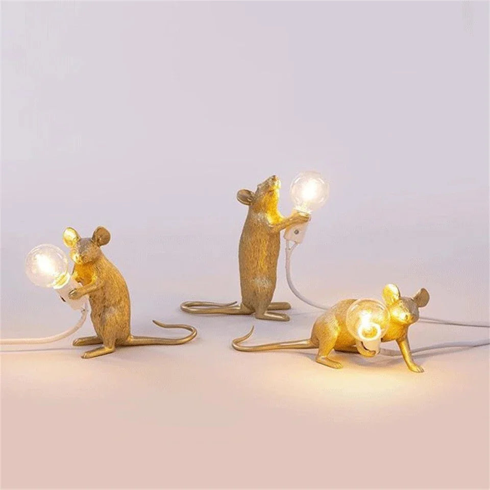 LumiMaus LED Table Lamp | Modern Art Deco mouse lamp for atmospheric lighting
