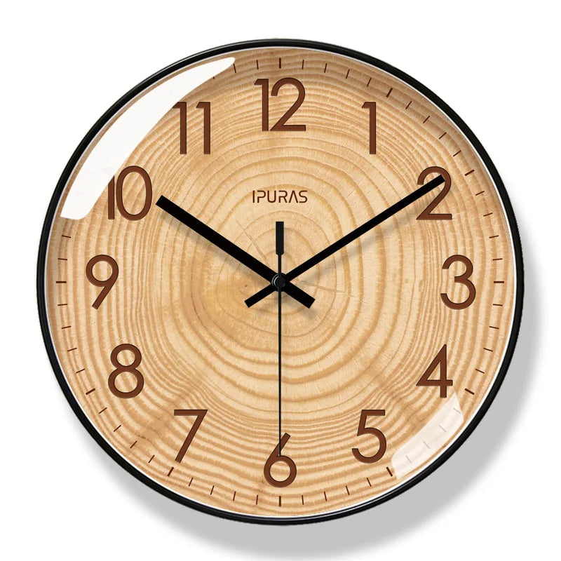 TimeWisp Wooden Wall Clock – Silent and Stylish Timekeeper