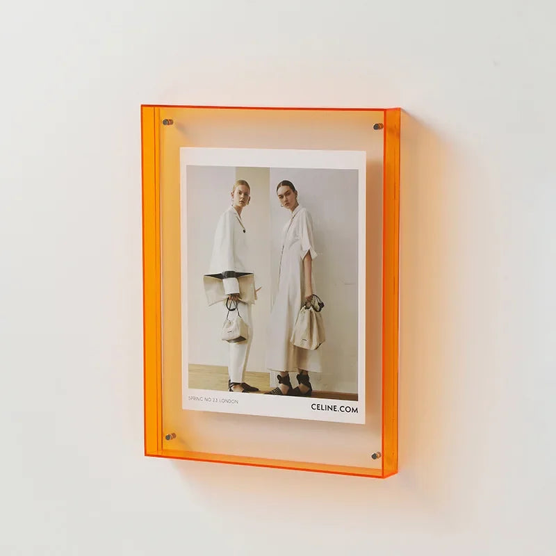 Double-Sided Acrylic Photo Frame - Stylish and Transparent Photo Display