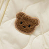 Hooded Winter Overall with Bear Motif for Babies – Warm & Fluffy
