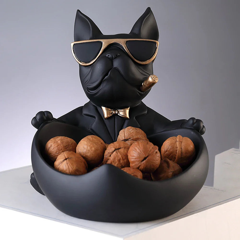 Chic Dog Figurine - Playful & Stylish Decor