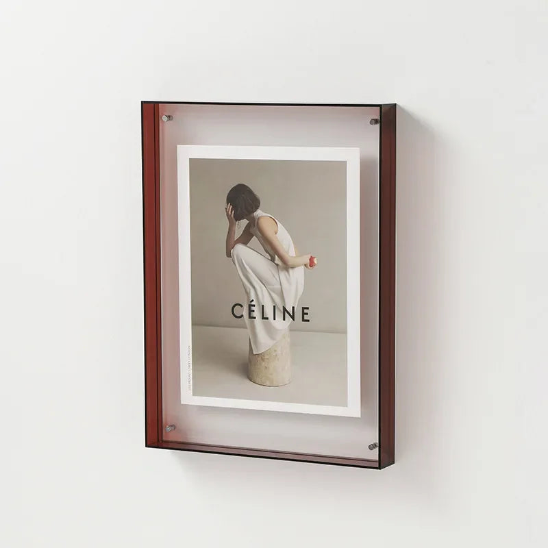 Double-Sided Acrylic Photo Frame - Stylish and Transparent Photo Display