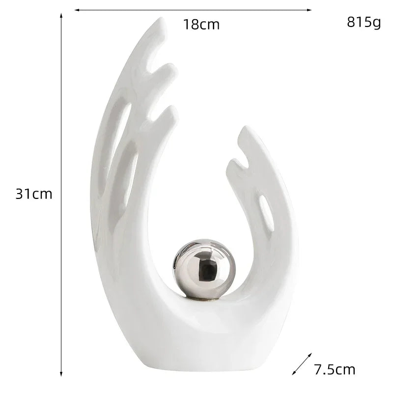 ZenAura Sculpture Set – Modern and Elegant