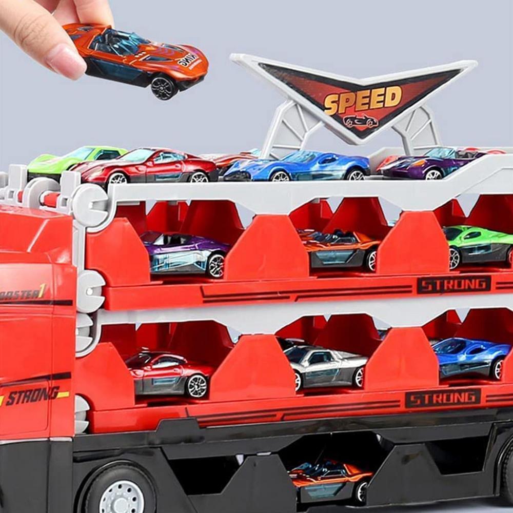 Toy Lorry with Trailer and Cars - MegaTransporter