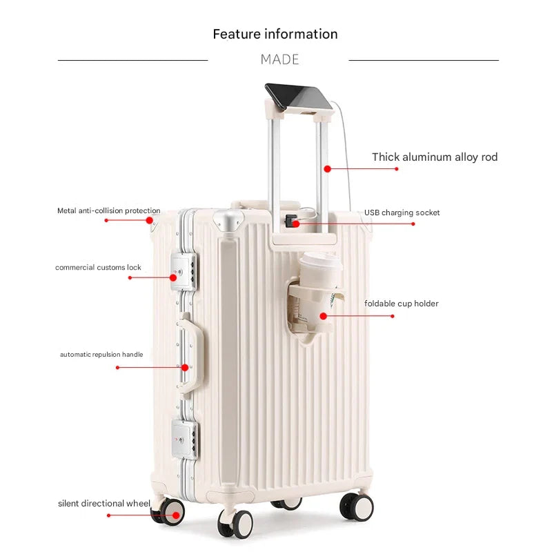 Hard-shell suitcase with aluminium frame – Tallinn