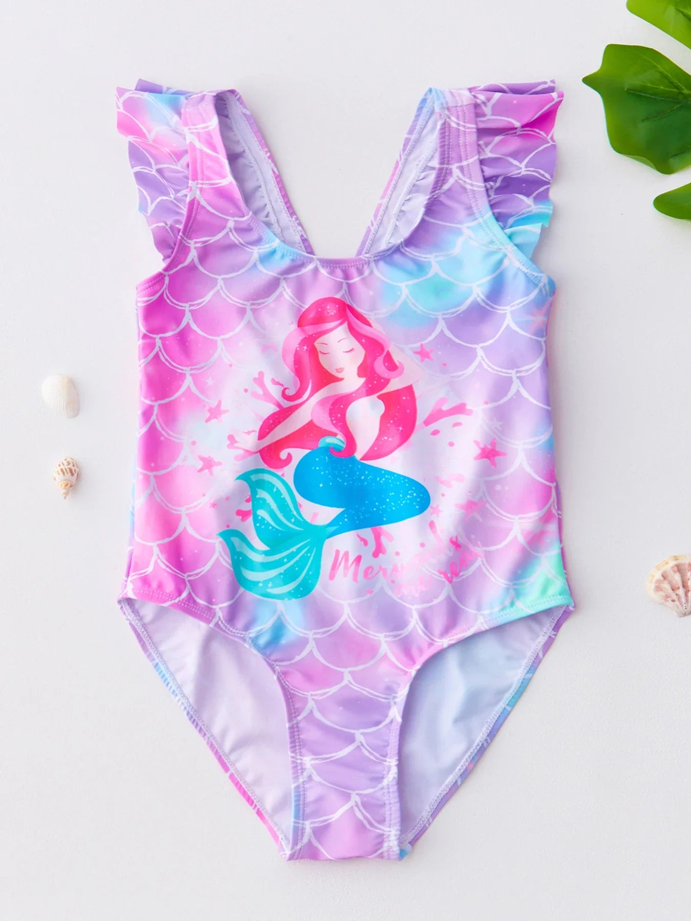 Girls' Swim Outfit with Mermaid and Unicorn Designs – Perfect for Children Aged 4-8