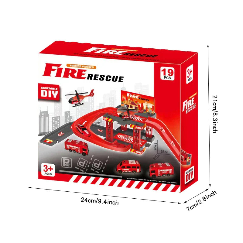 Fire Brigade Rescue Playset - For Adventurous Rescue Operations